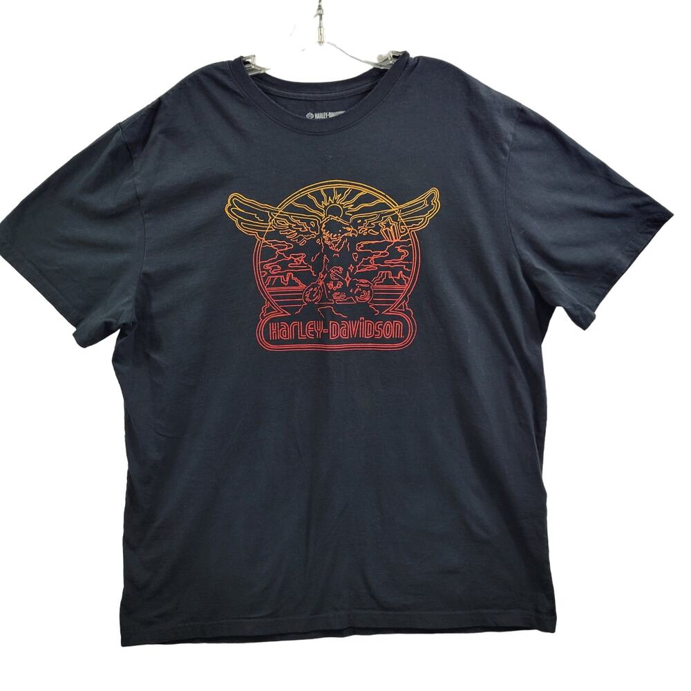 Harley Davidson Men's Black T Shirt Size 2XL 41524-0752